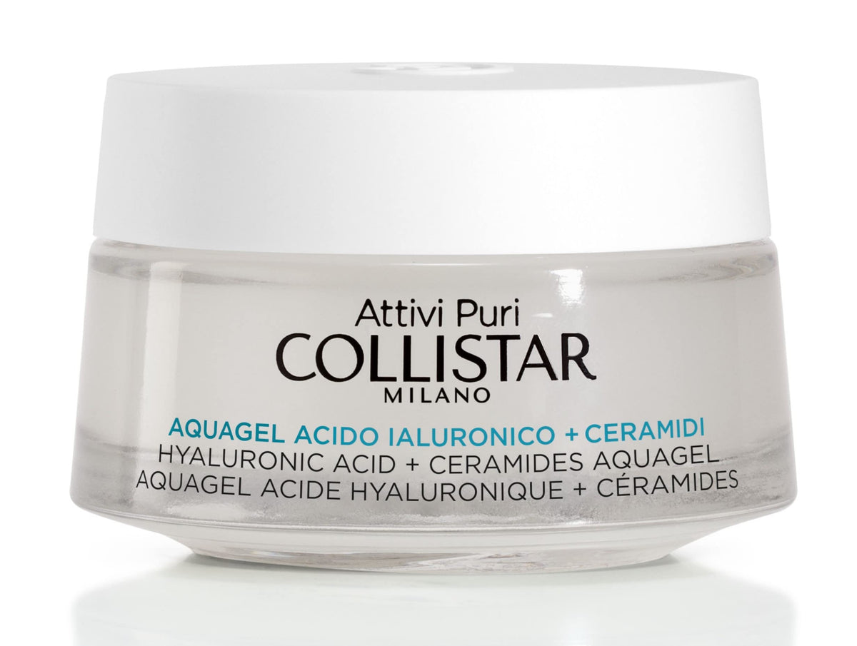 Collistar Attivi Puri Aquagel Hyaluronic Acid + Ceramides Moisturizing Lifting, 1.6 Fl Oz, made in Italy [italian import]