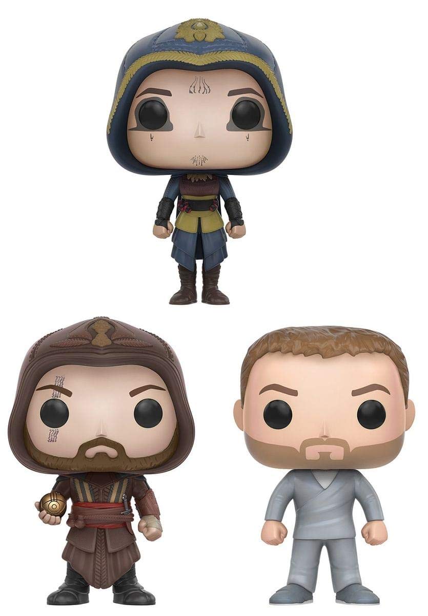 Funko Assassin's Creed Movie POP Vinyl Figure Bundle: Aguilar, Callum & Maria