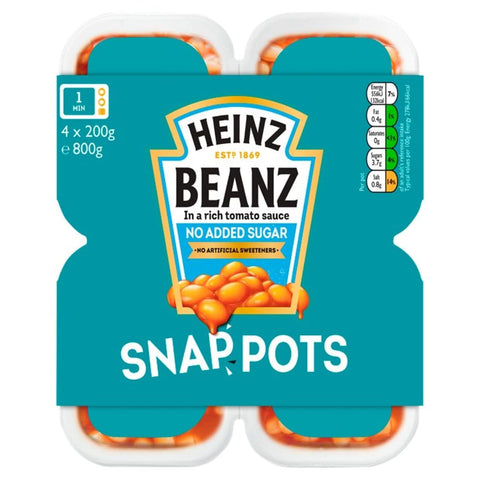 Heinz Baked Beanz Snap Pots 4 x 200 g