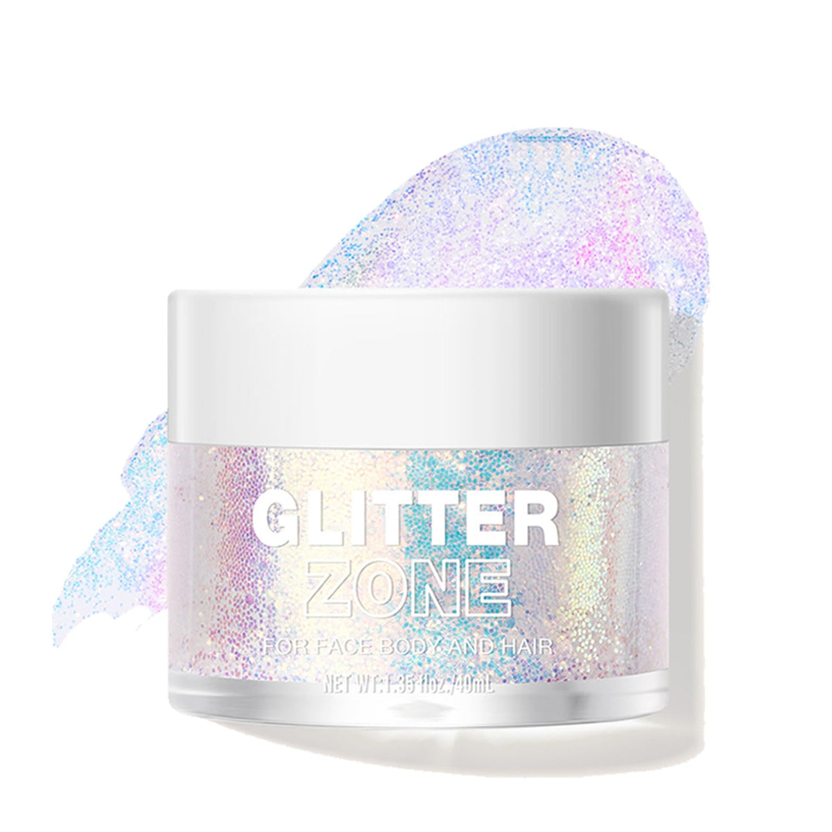 Body Glitter Gel,Holographic Face Glitter Gel for Body,Hair, Nail,Eyeshadow Glitter Makeup,Long Lasting Liquid Sequins Glitter for Festival Rave Party Accessories - 02 Sparkling Pink