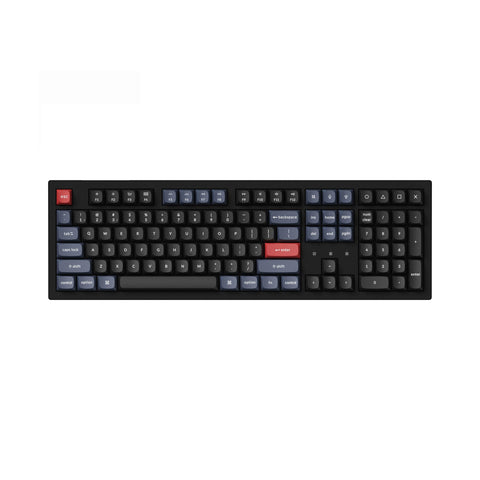 Keychron K10 Pro QMK/VIA Custom Wireless Mechanical Keyboard, Hot-Swappable Full Size 108 Keys Programmable White LED Backlit Red Switch, Bluetooth/USB-C Wired Gaming Keyboard for Mac Windows Linux