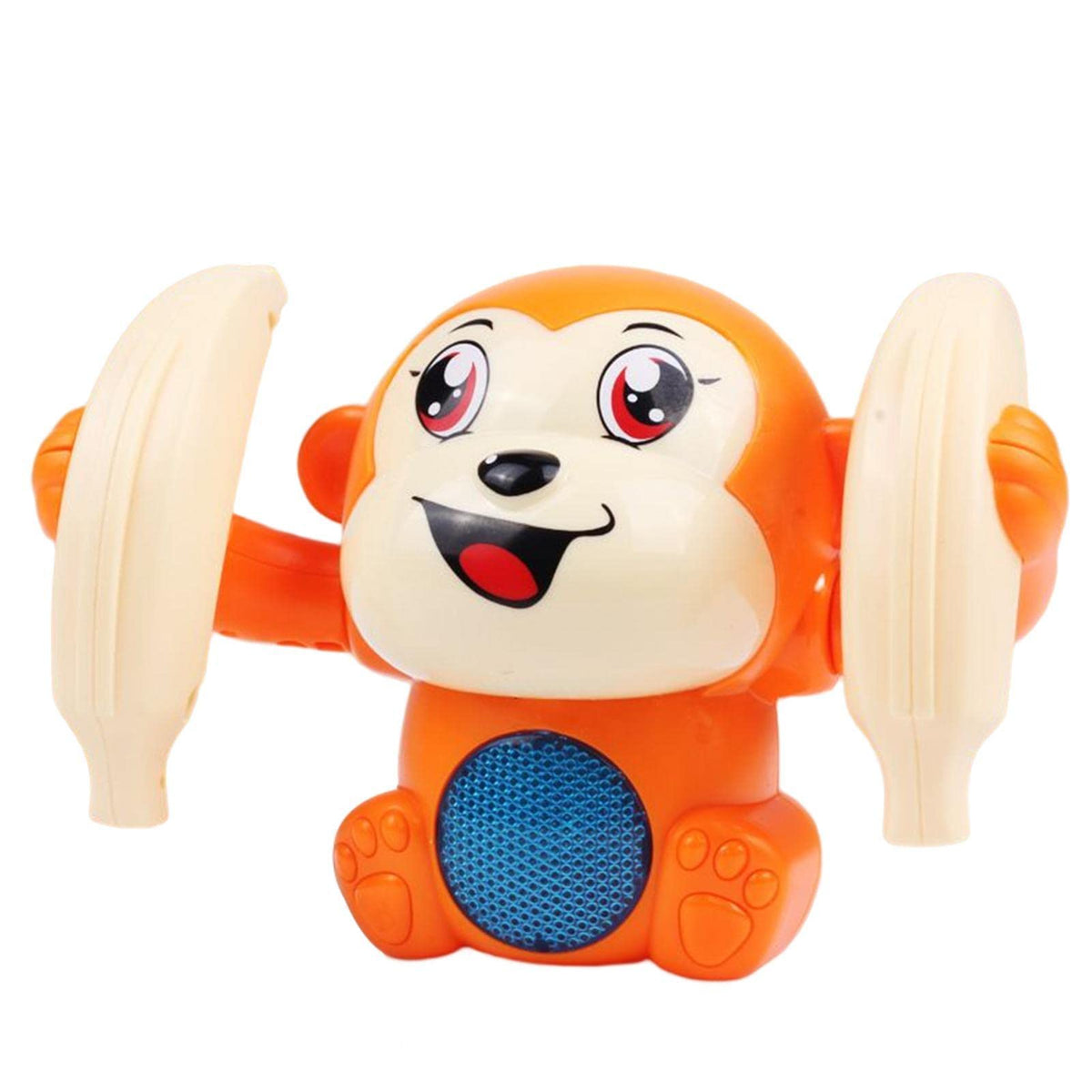 Baby Rolling Monkey Toy,Baby Crawling Toy,Early Education Roll & Monkey Toy With Lights And Music Rolling Forward And Backward Various Musical Sounds And Colorful Light For Kids