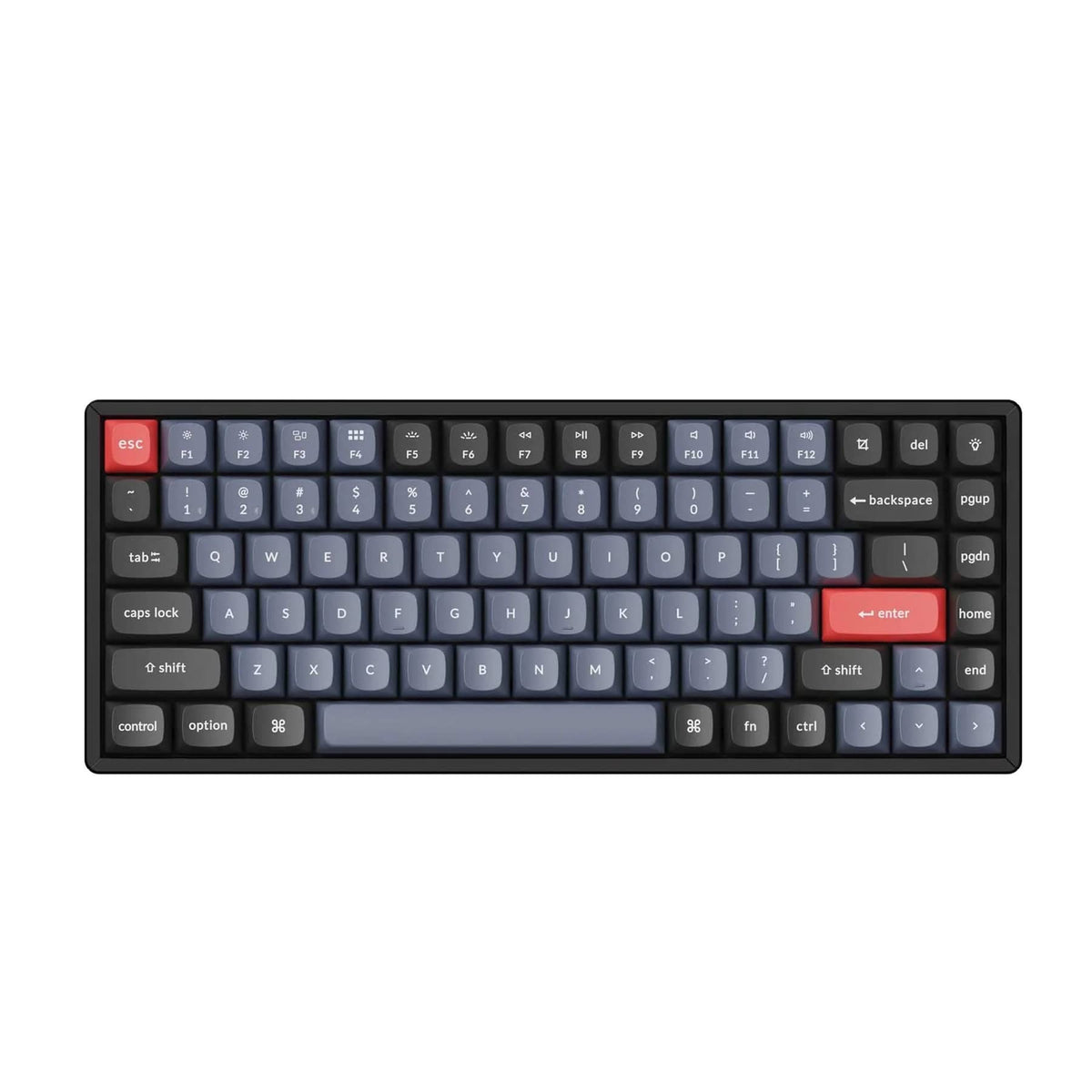 Keychron K2 Pro 75% Layout Custom Wireless Mechanical Keyboard, Compact 84 Keys Hot-swappable QMK/VIA Programmable, USB-C Wired Aluminum Frame Brown Switch RGB Gaming Keyboard for Mac/Windows/Linux