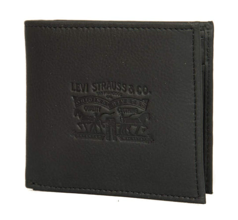 Levi's Men Clairview Bifold Coin Purses and Pouches 222539-4 Black