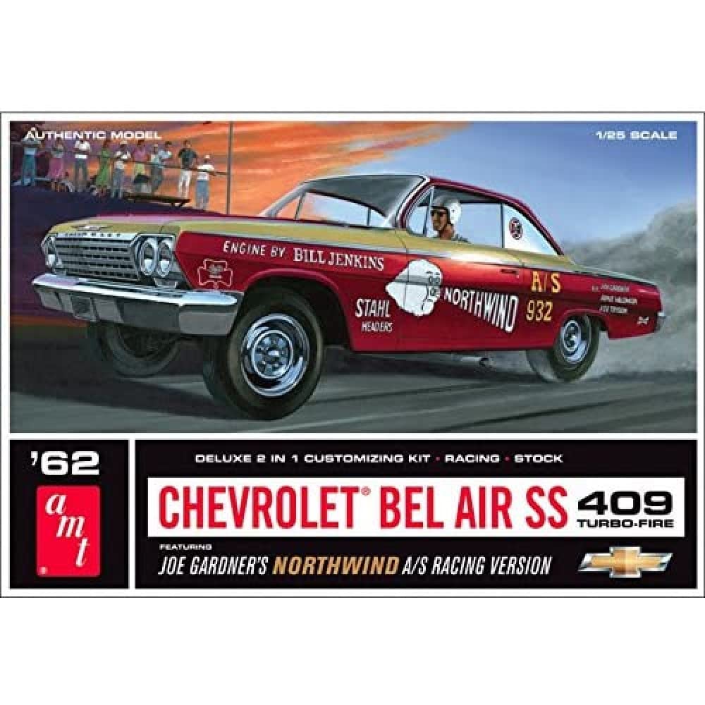 AMT 1:25 Scale 1962 Chevy Bel Air Northwind Super Stock Model Kit