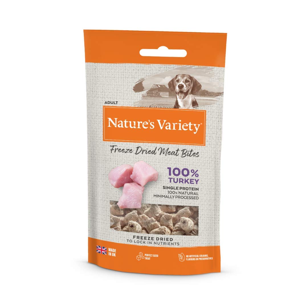 Natures Menu NATURE'S VARIETY FREEZE DRIED MEAT BITES TURKEY (12 x 20g)