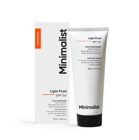 Minimalist Light Fluid SPF 50 Face Sunscreen