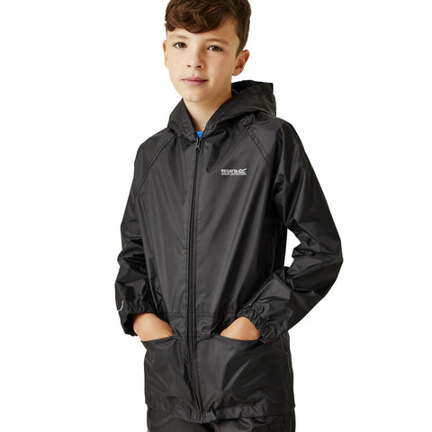 Regatta Unisex Kids Stormbreaker Waterproof Shell Jacket - Black - 11-12 Yrs