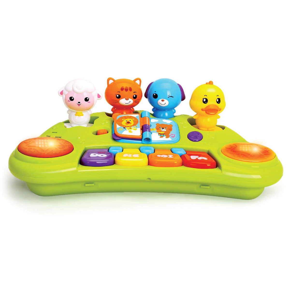 JOYIN Baby Piano Keyboard Music Cute Animal Activity Center Infant Activity Education Toys with Music Lights and Animal Sounds