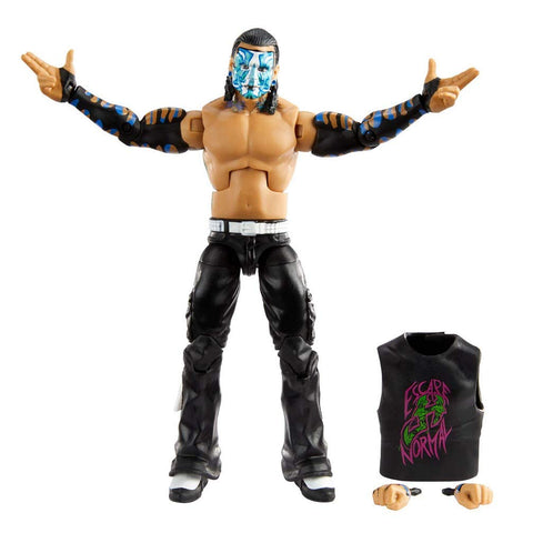 WWE Jeff Hardy Elite Collection Action Figure, 6-in Posable Collectible Gift for WWE Fans Ages 8 Years Old & Up [Colors May Vary]