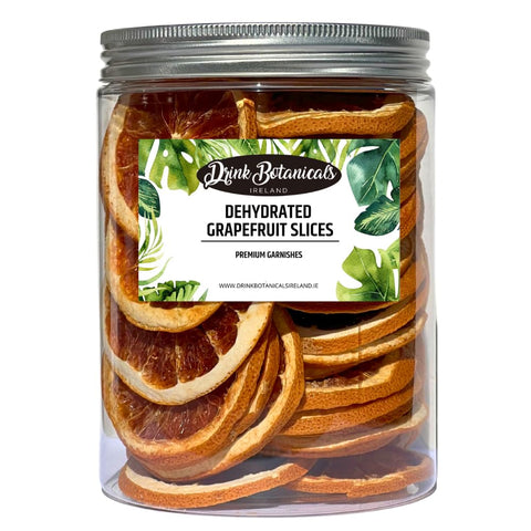 Drink Botanicals Ireland Dried Grapefruit Slices Wheels | Dehydrated, 100% Natural | Dry Red Fruits for Garnish, Cocktails, Cake Decoration, Wreaths & Breakfast | Fruit Slice | 140 Grams