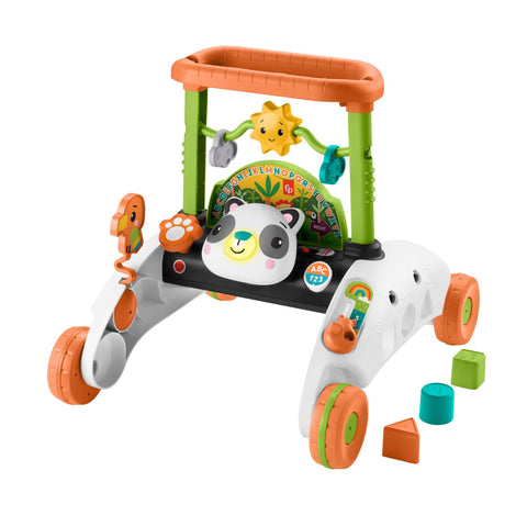 Fisher-Price 2-Sided Steady Speed Panda Walker Multilanguage Edition, interactive baby toy with Smart Stages learning content [Amazon Exclusive], HJY73