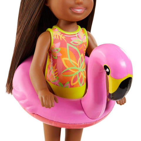 Barbie and Chelsea The Lost Birthday Playset with Chelsea Doll (Brunette, 6-in), Jungle Pet, Floatie and Accessories, Gift for 3 to 7 Year Olds