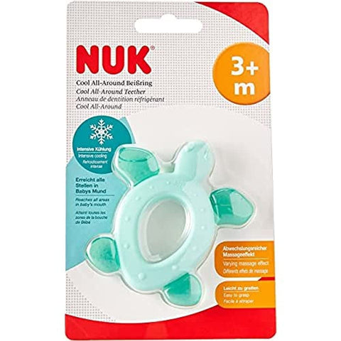 NUK Cool All-Around Teether with Cooling Elements 3 Months + 1 Piece, Multi-Colour