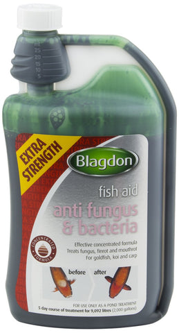 Blagdon Extra Strength Concentrated Formula Anti Fungus & Bacteria Water Treatment for Pond Fish, Finrot, Mouthrot, Goldfish, Koi, Carp, 1 Litre