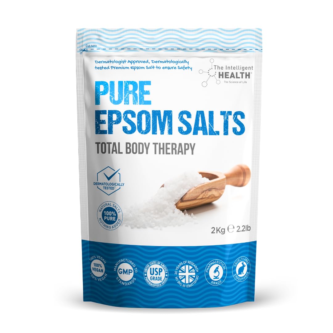 Pure Epsom Salts | Magnesium Sulphate Bath Salt (2kg Pack)