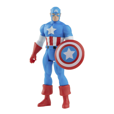 Marvel Hasbro Legends Series 3.75-inch Retro 375 Collection Captain America Action Figure Toy