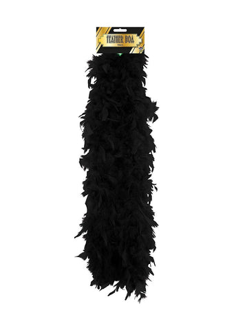 Accessories - Black Glamorous Feather Boa. This Accessory Is The Perfect Addition To Any Ladies Fancy Dress Costume. The Boa Is 1.5M In Length