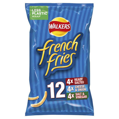 Walkers French Fries Variety Multipack Snacks, 12x18g