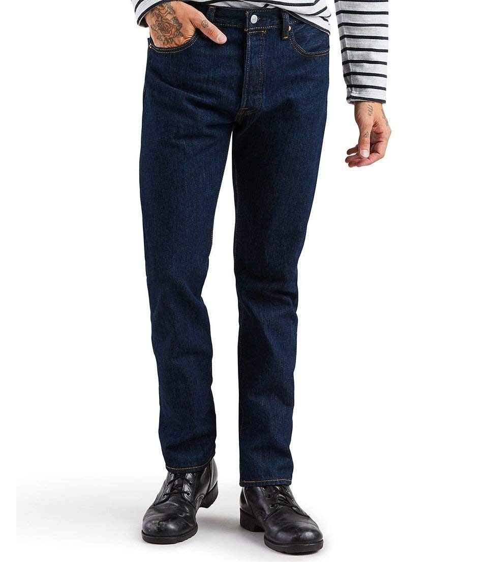 Levi's Men's 501 Original Fit Jeans (Also Available in Big & Tall), Rinse, 36W x 36L