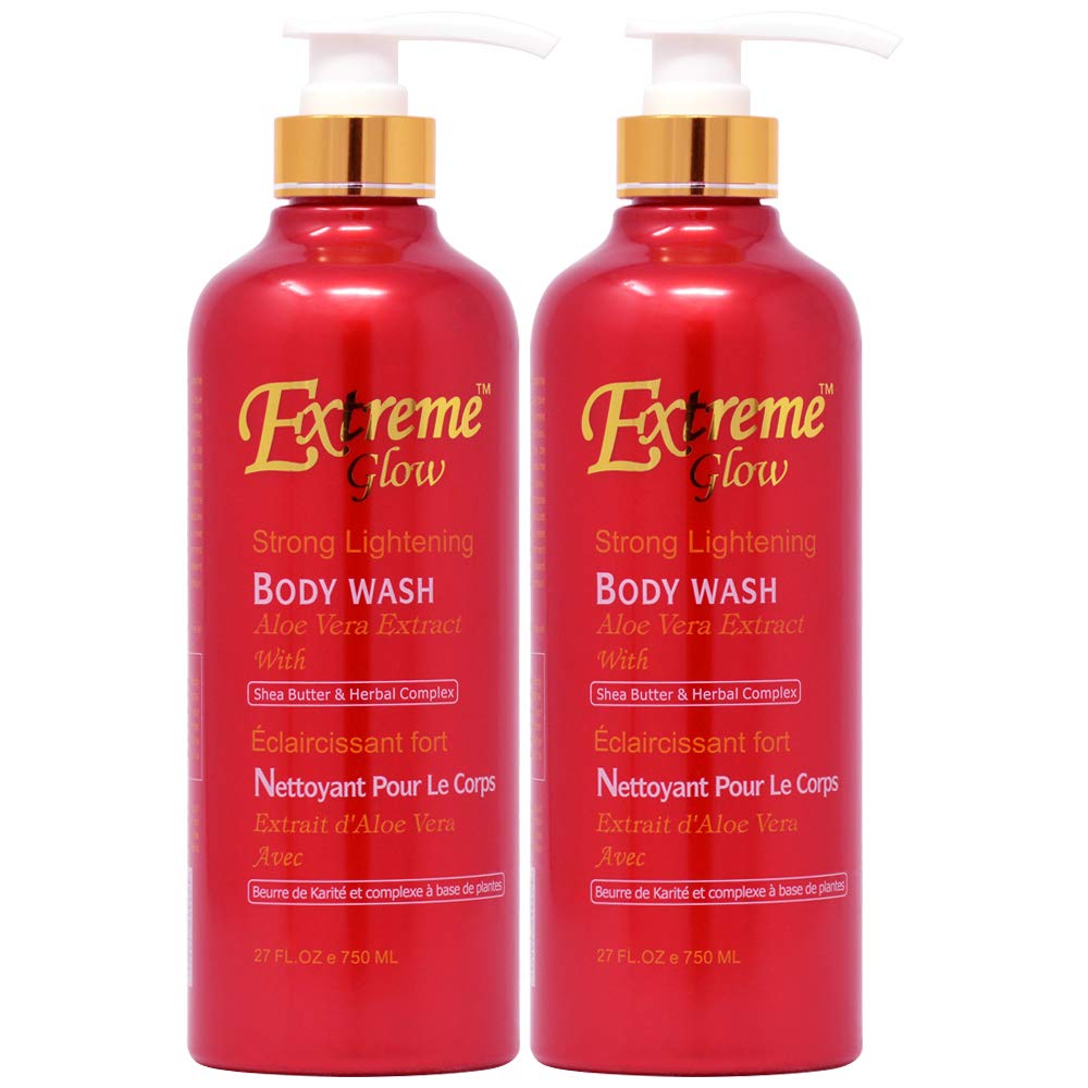 Extreme Glow Strong Lightening Body Wash 27oz (Pack of 2)