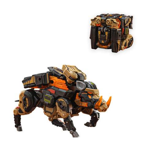 52TOYS BEASTBOX BB-57 Shovelhead Deformation Toys Action Figure, Converting Toys in Mecha and Cube, Perfect Birthday Party Gift for Teens and Adults