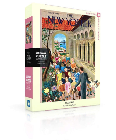 New York Puzzle Company - New Yorker Field Trip - 500 Piece Jigsaw Puzzle for Family Game Nights by Ilonka Karasz