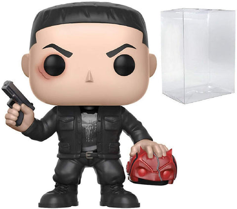 Funko Pop! Marvel: Netflix Daredevil - Punisher Chase Variant Limited Edition Vinyl Figure (Bundled with Pop Box Protector Case)