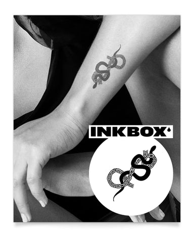 Inkbox Temporary Tattoos, Semi-Permanent Tattoo, One Premium Easy Long Lasting, Water-Resistant Temp Tattoo with For Now Ink - Lasts 1-2 Weeks, Darbie, 3 x 3 in