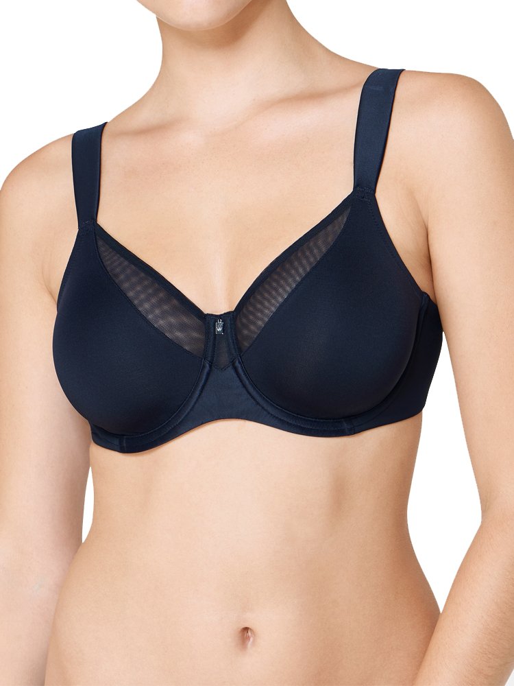 Triumph Women's True Shape Sensation Minimizing Bra, 34-D, black