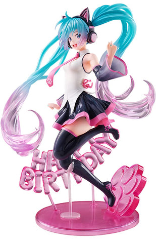 Taito Hatsune Miku Birthday2021 AMP ~Happy Cat ver~ Prize Figure, Multiple Colors (T83673)