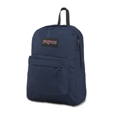 JanSport Superbreak Plus Backpack - Work, Travel, or Laptop Bookbag with Water Bottle Pocket - Navy