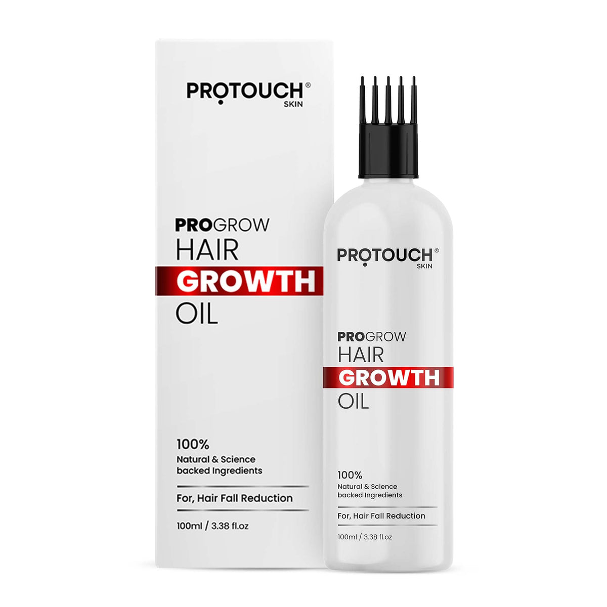 PROTOUCH PROGROW Hair Oil For Men And Women | Reduces Hair Fall & Dandruff | Promotes thicker, fuller locks and healthy hair | 100 Ml (Pack of 1)