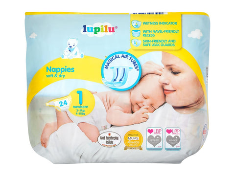 Lupilu Size 1 Nappies New Born 24 Pack