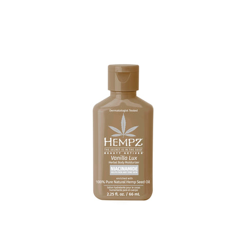 HEMPZ Mini Vanilla Lux Herbal Body Moisturizer 2.25 oz.