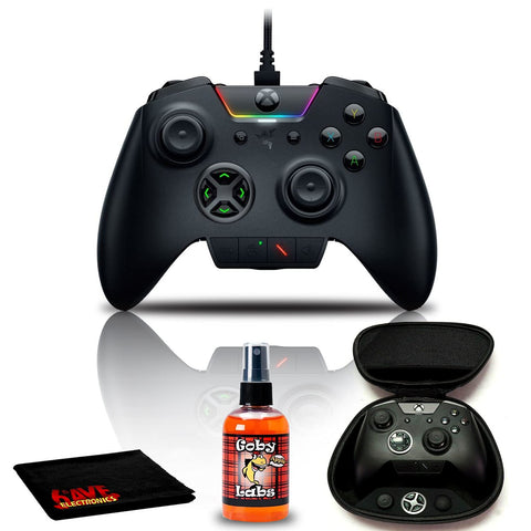 Razer Wolverine Ultimate Wired Gaming Controller (Black) Bundle with 6Ave Cleaning Kit - for PC, Xbox One, and Xbox Series X