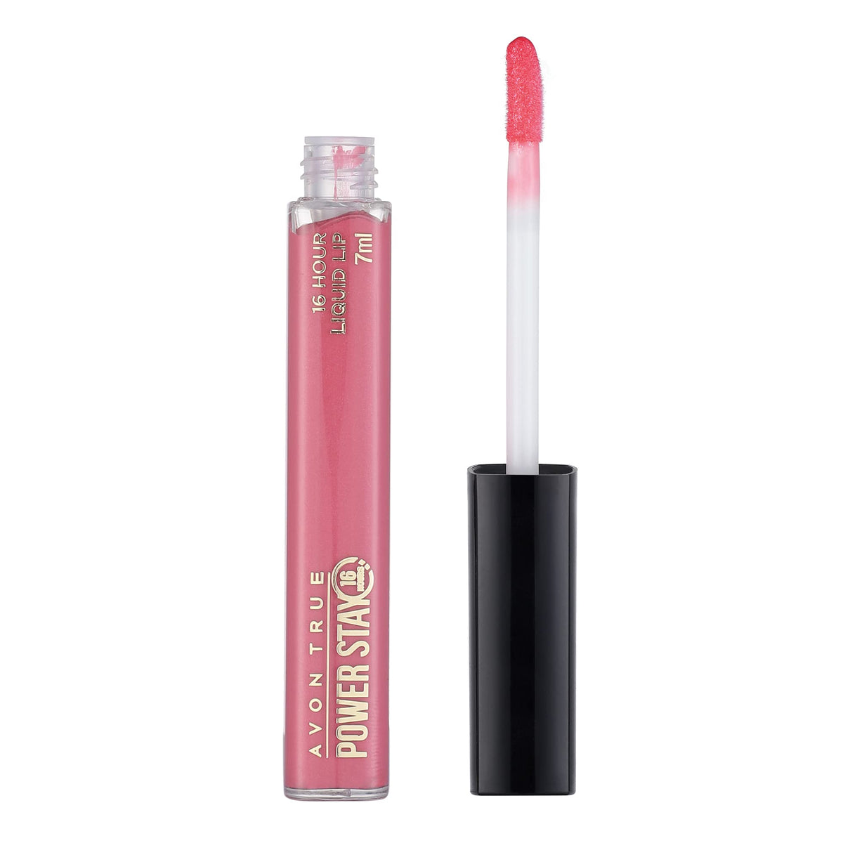 AVON TRUE COLOR POWER STAY LIQUID LIP LIPSTICK 7 ML (16 Hours Staty) (Relentless Rose)