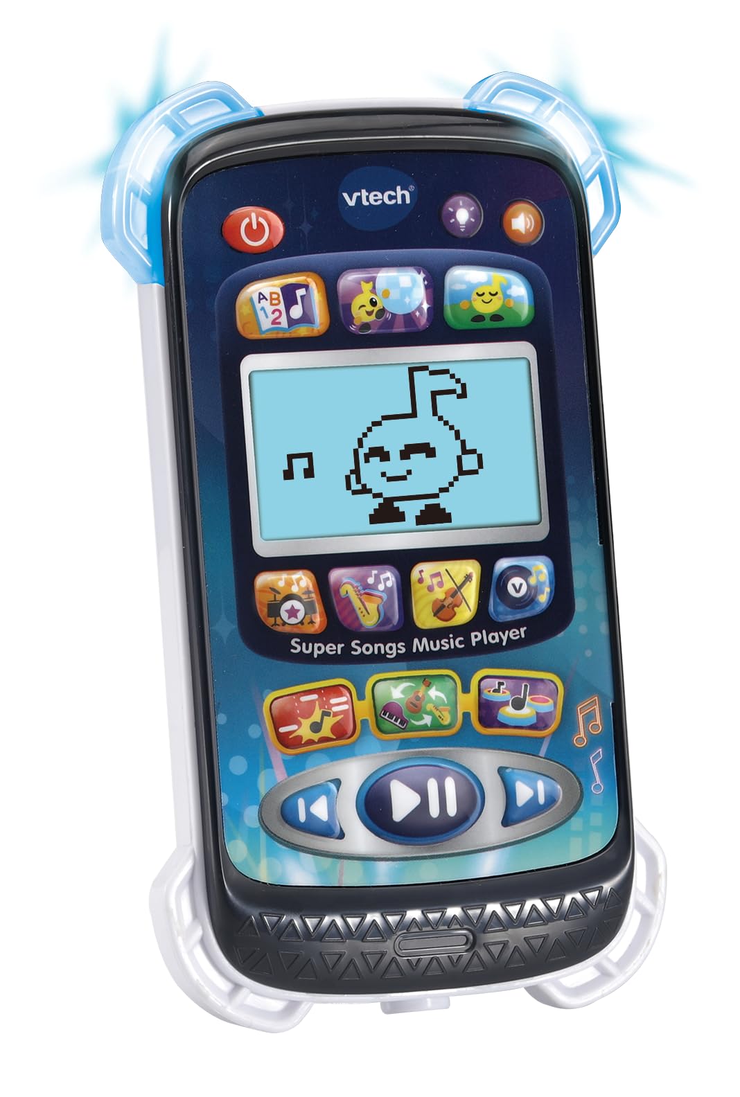 VTech Super Songs Music Player, Interactive Music Player with 10 songs, included headphones, 4 music genres, 2 modes & 3 musical games, for Toddlers 3, 4, 5 + years, English Version