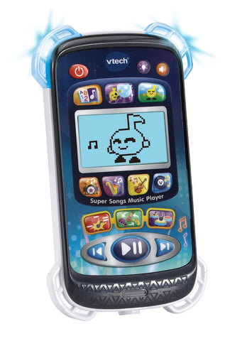 VTech Super Songs Music Player, Interactive Music Player with 10 songs, included headphones, 4 music genres, 2 modes & 3 musical games, for Toddlers 3, 4, 5 + years, English Version