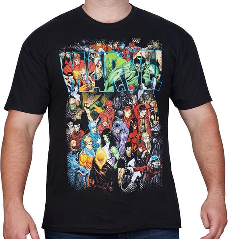 Marvel Team-Ups Men's Team Ups Group Shot T-Shirt, Black, Small