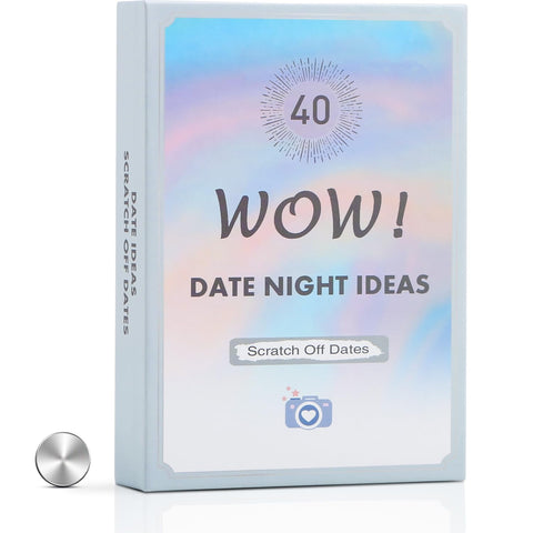 Wonlonda Romantic Couples Gift - Date Night Ideas Scratch Off Card Game with Exciting Ideas Couples Gift For Girlfriend Boyfriend Newlywed Wife or Husband