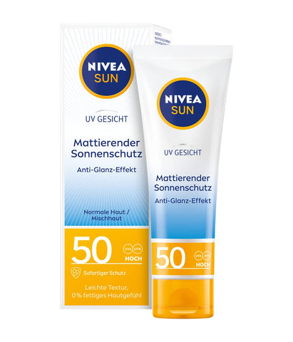 NIVEA SUN Face Sun Cream Frosted Sun Protection SPF 50 Tube 50ml