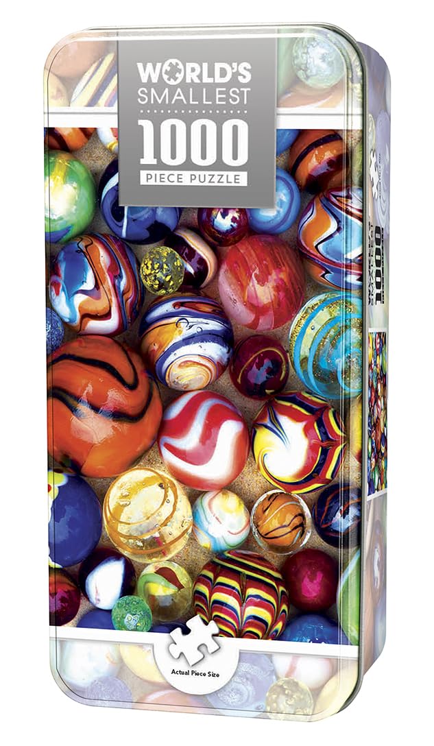 MasterPieces 1000 Piece Jigsaw Puzzle with Collectible Tin Case - All My Marbles - 11.25"x16.75"