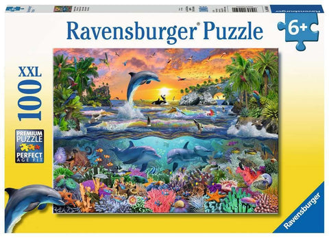 Ravensburger 10950 Tropical Paradise, 100 Piece Puzzle for Kids, Every Piece is Unique, Pieces Fit Together Perfectly