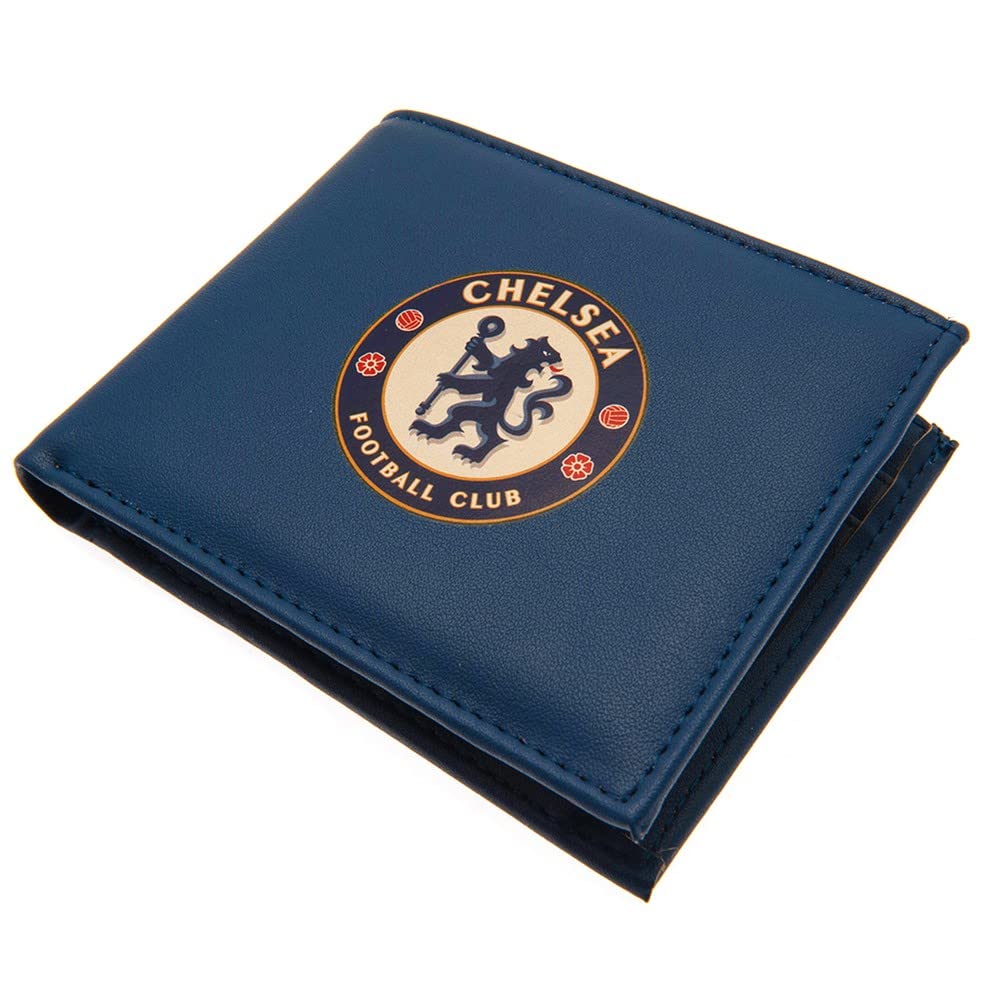 Chelsea FC - PU leather crest design wallet, Blue, White, Red, One size