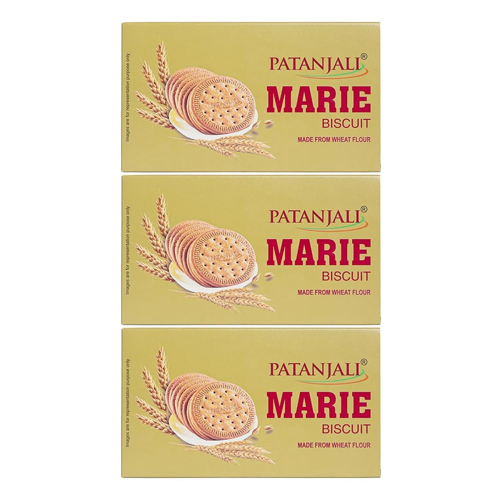 Patanjali Marie Biscuit (Pack Of 3) - 240g / 0.52 lb