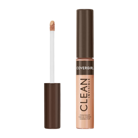 Covergirl Clean Invisible Concealer, Lightweight, Hydrating, Vegan Formula, Warm Nude 123, 0.23oz