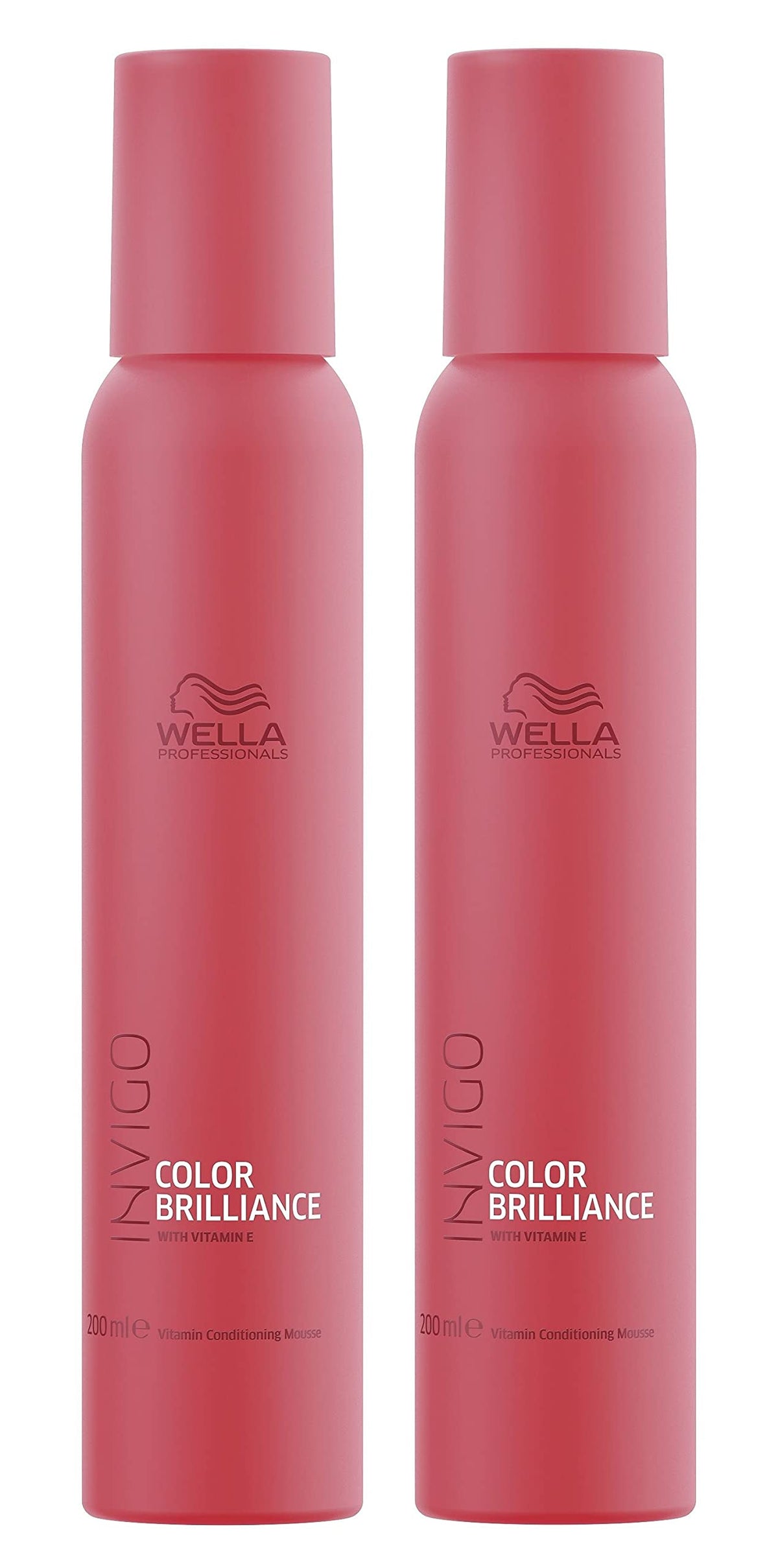 2 Color Brilliance Mousse Conditioning Invigo Wella Professionals Enriched with Vitamins 200ml = 400 Ml