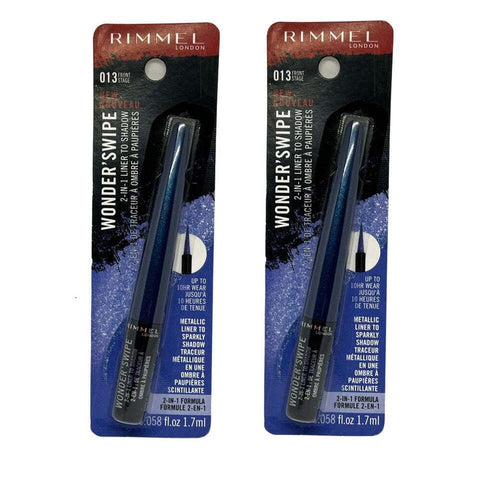 Rimmel Pack of 2 London Wonder Swipe 2-in-1 Liner to Shadow, Front Stage 013