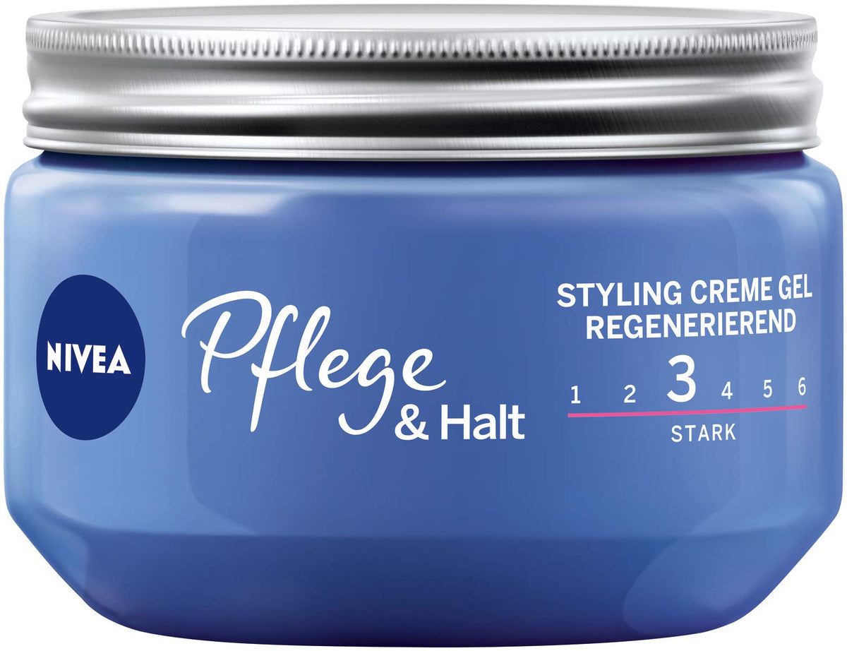 Nivea Hair Gel Styling Cream - Strong Hold - 1 x 150 ml Care & Hold Hair Gel